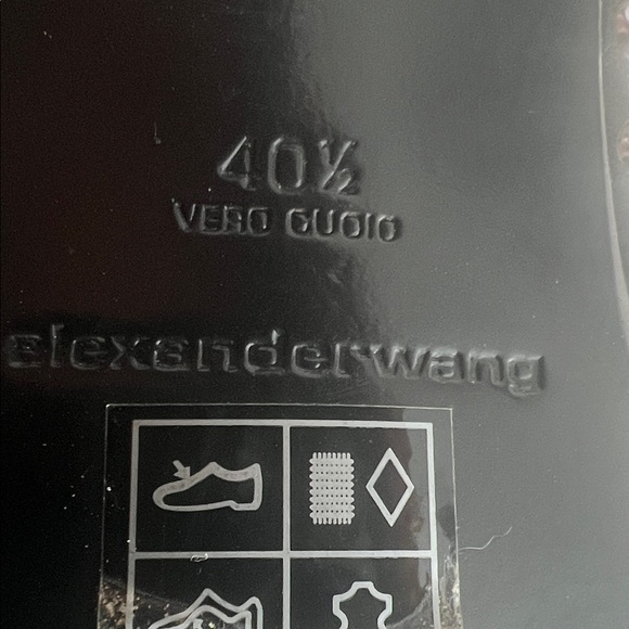 Alexander Wang Black and Silver Sandals - Picture 3 of 6